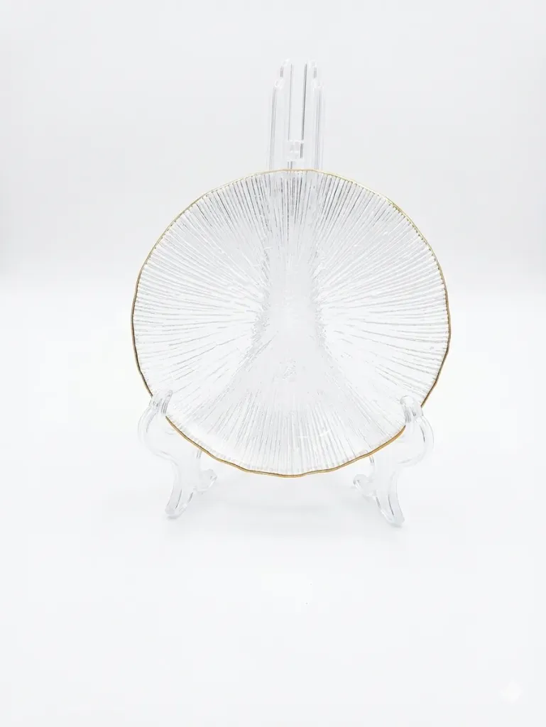 ASSIETTE CONTOUR DOREE 078