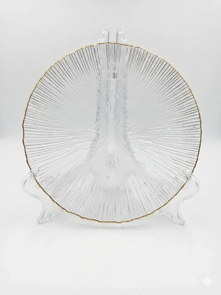 ASSIETTE CONTOUR DOREE 088