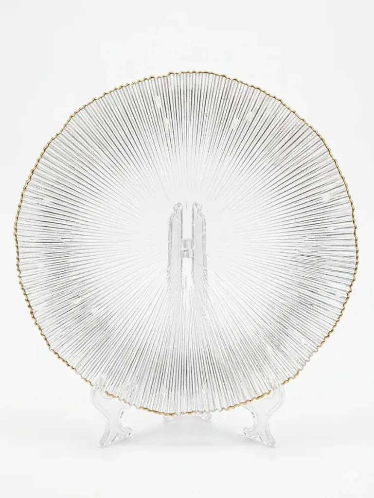 ASSIETTE CONTOUR DOREE 08