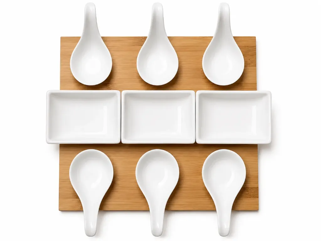 CHIP AND DIP SET AVEC BAMBOO