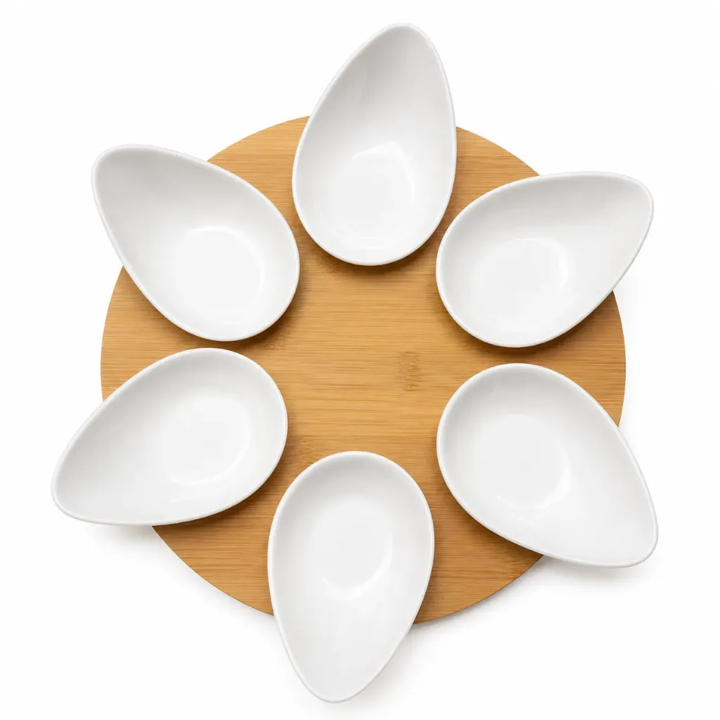 SET DE 6 BOWLS AVEC BAMBOO