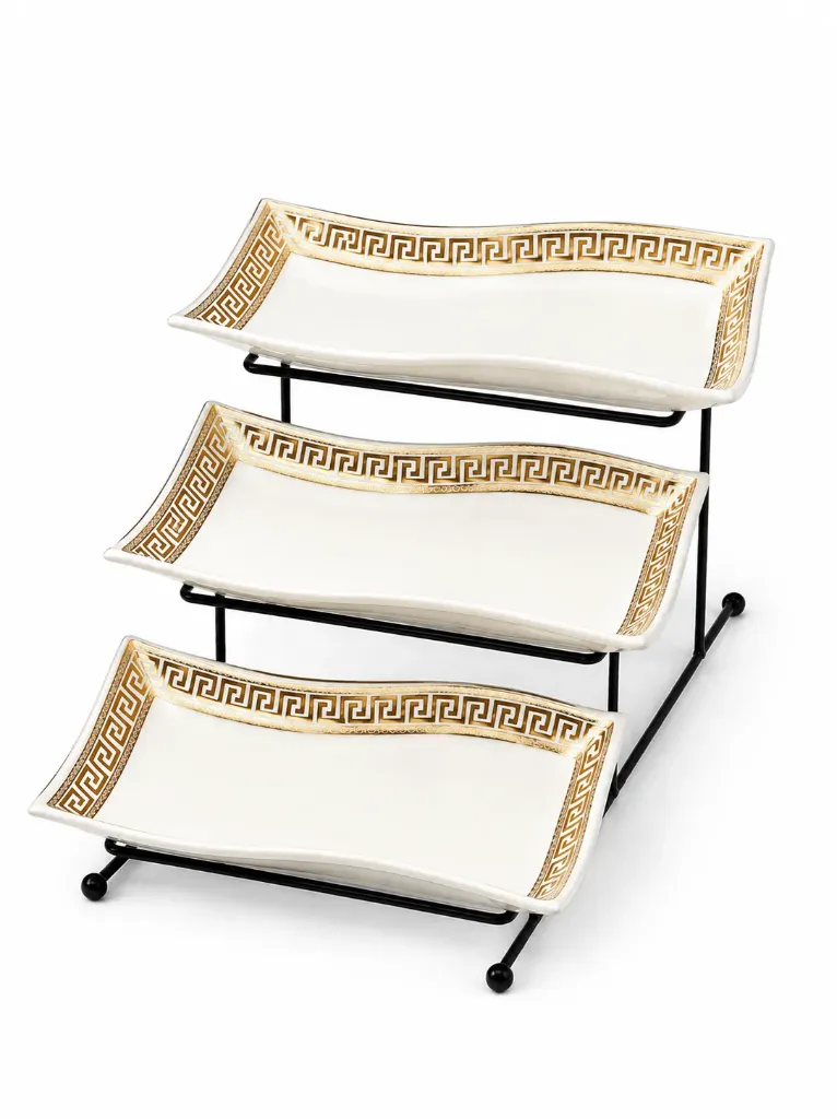 SET OF 3 PLATES BLANC 73
