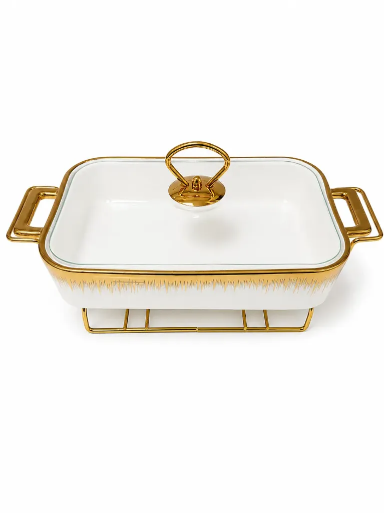CERAMIC WITH METAL STAND 044