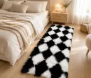 tapis noir blanc